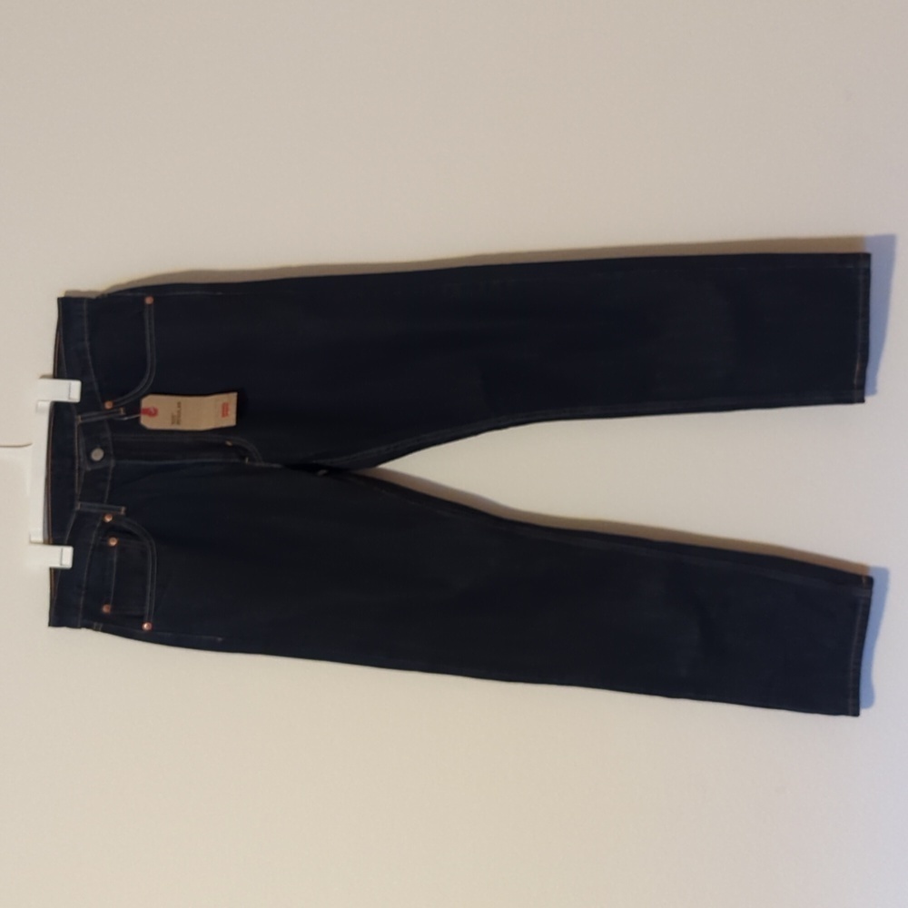 Levis Mens 505 Levi Strauss Regular Straight Fit blue Jeans. - Picture 10 of 12